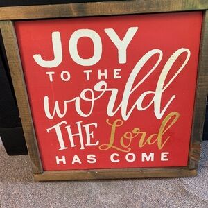 Joy to the world sign